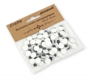 Ruchome oczka samoprzylepne 15mm 50szt