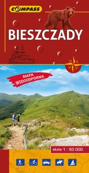 Bieszczady mapa laminowana 1:50 000