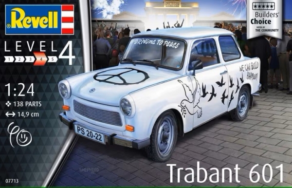 Model plastikowy Trabant 601S Builders Choice 1/24 (07713)