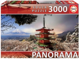 Puzzle 3000 elementów Góra Fuji, Pagoda Chureito Japonia (18013)