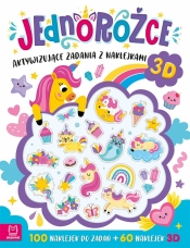 Jednorożce. Aktywizujące zadania z naklejkami. 100 naklejek do zadań + 60 naklejek 3D - Anna Podgórska