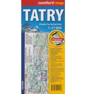 Tatry laminowana mapa turystyczna 1:27 000