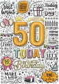 Karnet A5 Urodziny 50 - Graffiti