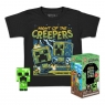  Funko Pocket POP&Tee: Koszulka i figurka: Minecraft - Blue Creeper - XL