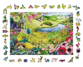 Ravensburger, Puzzle drewniane 500: Dziki ogród (17513)