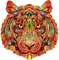 Puzzle drewniane kolorowe Tygrys