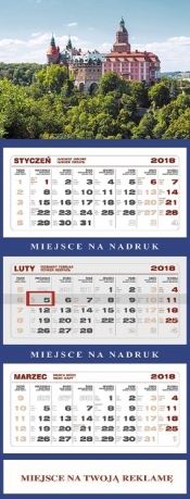 Kalendarz 2019 Trójdzielny Zamek Książ