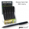 Żelopis Semi Gel czarny (24szt)