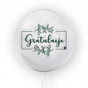 Tuban, balon 45 cm - Gratulacje, zielony (TB 3713)