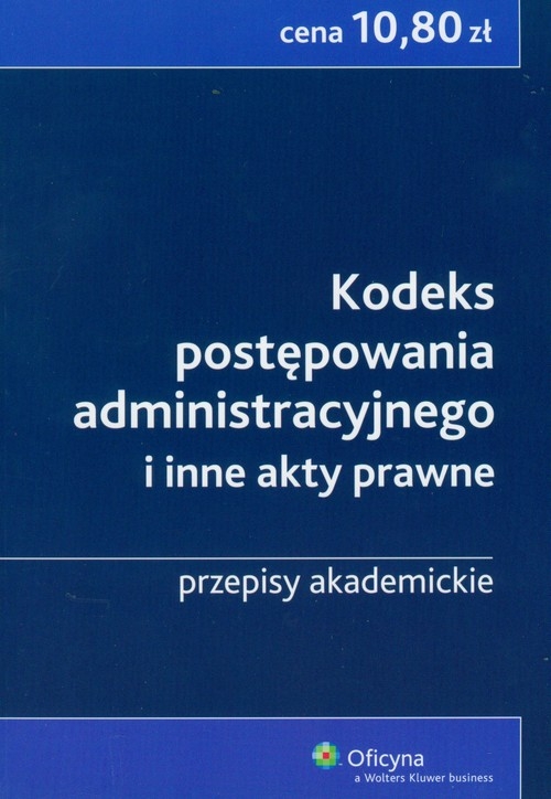 Kodeks postępowania administracyjnego i inne akty prawne