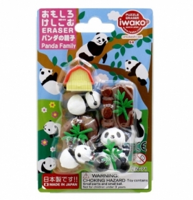 Zestaw gumek do ścierania - rodzina pand