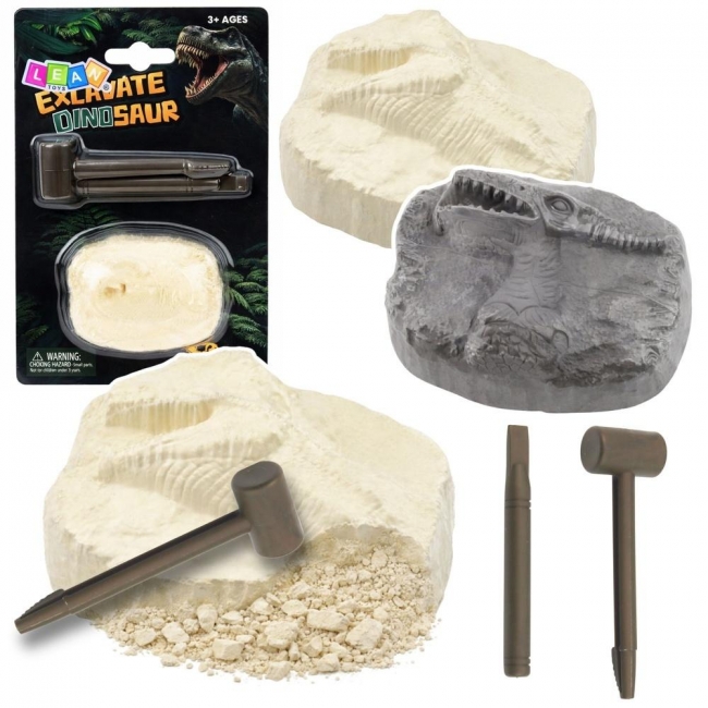 Zestaw archeologiczny kamień z dinozaurem