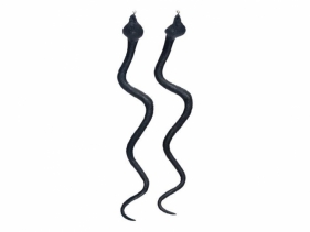 Wąż czarny 34cm 2szt