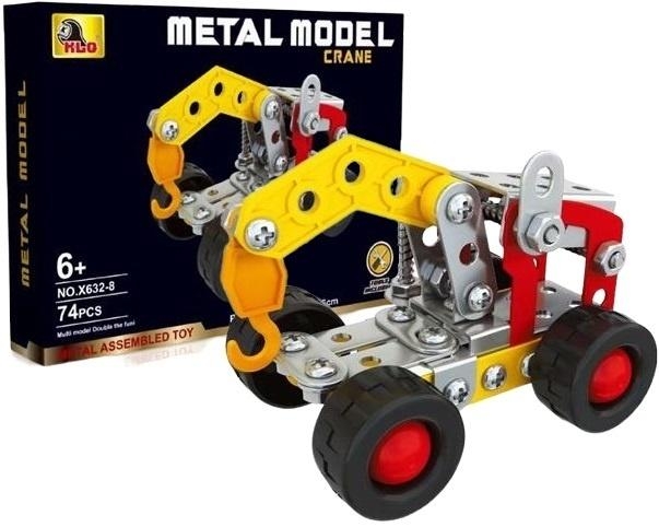 Klocki konstruktor metalowe 74el