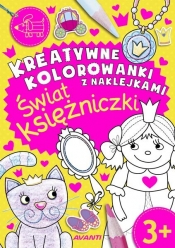 Kreatywne kolorowanki z naklejkami Księżniczki