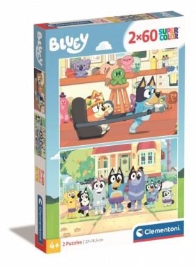 Puzzle: 2x60 elementów - Bluey (24813)