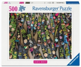 Ravensburger, Puzzle 500: Pływający targ, Indonezja (12001813)