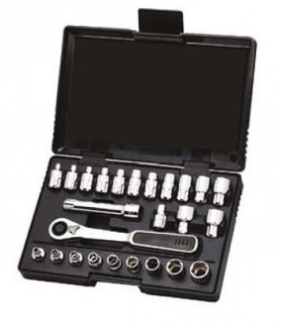SATA Zestaw 25 kluczy nasadowych przelotowych PASS-THRU 1/4" M/CAL S09131