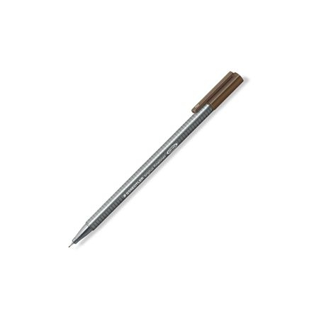 <img src='https://webimage.pl/pics/132/1/dcienkopis-sepia-czytam.jpg' style='height:440px' /> Cienkopis Triplus Fineliner 0,3mm tytoń brązowy