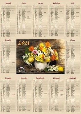 Kalendarz 2021 Listkowy KL