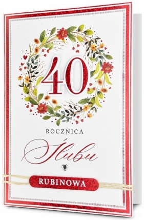 Karnet Rocznica ślubu 40