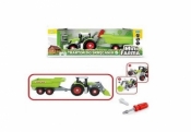 Mini Farma Traktor z przyczepą do skręcania