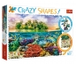 Trefl, Puzzle 600: Crazy Shapes! - Tropikalna wyspa (11113)
