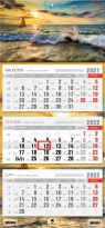 Kalendarz 2022 trójdzielny Żaglówka