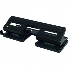 Dziurkacz Eagle 9401 4-otwory, 15 kartek - czarny (110-1052) (OUTLET - USZKODZENIE)