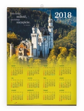 Kalendarz 2018 - plakatowy średni "Zamek"