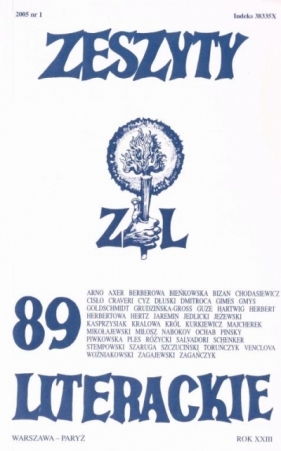 Zeszyty literackie 89 1/2005 - praca zbiorowa