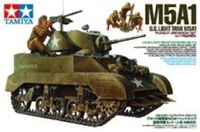 U.S. Light Tank M5A1 "Pursuit Operation" Set (w/4 Figures) (35313)