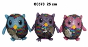 Sowa cekiny 25cm MIX