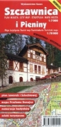 SZCZAWNICA PLAN MIASTA 1:7000 I PIENINY MAPA TURYSTYCZNA 1:70 000 - Opracowanie zbiorowe
