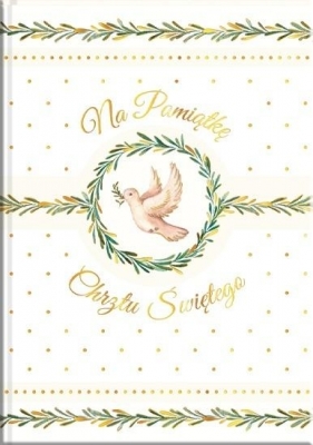 Książeczka A5 Pamiątka Chrztu. Gołąb