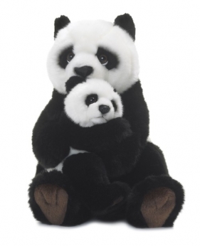 Panda mama z dzieckiem 28 cm (15183008)