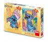 Puzzle Disney Zakochany Stitch 2w1 24 i 48el