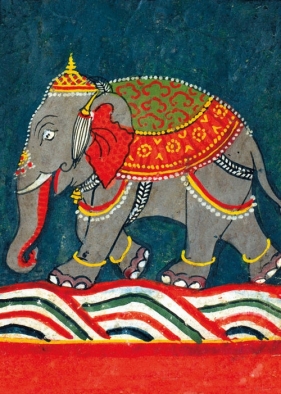 Karnet B6 z kopertą Caparisoned Elephant