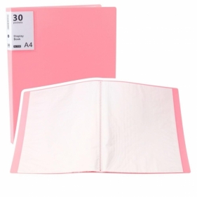 Teczka z koszulkami A4 różowa