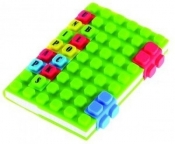 Notes silikonowy A6 Unipap Blocks w kratkę 100 kartek zielony - <br />