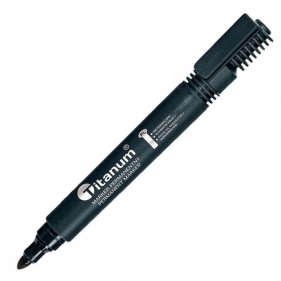 Marker permanentny Titanum 2,0 mm - czarny (71056)