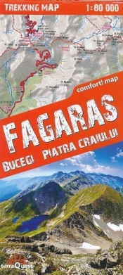 Trekking map Fagaras, Bucegi, Piatra Craiului - Praca zbiorowa