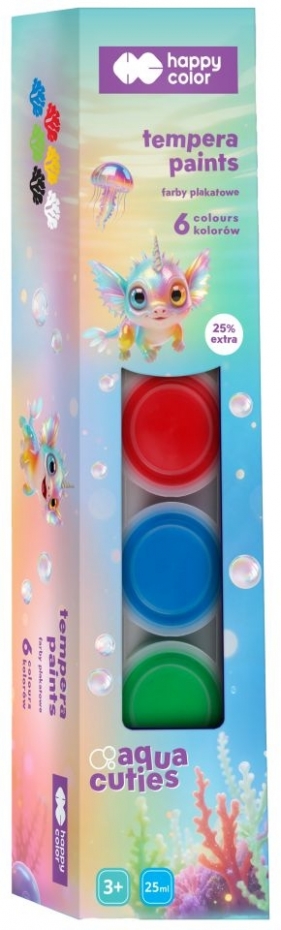 Kredki drewniane szkolne trójkątne - Aqua Cuties, 12 kol