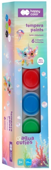 Kredki drewniane szkolne trójkątne - Aqua Cuties, 12 kol