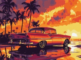 Malowanie po numerach - Zachód słońca 30x40xm