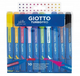 Zestaw markerów Giotto Turbo Pro, 10 szt
