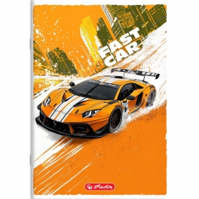 Zeszyt Fast Car A5/16k linia podwójna kolorowa, 1 szt