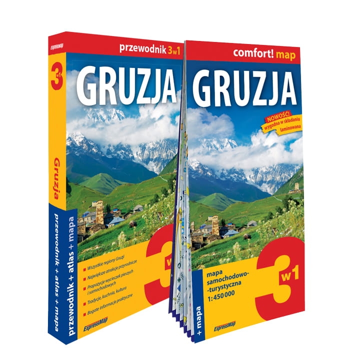 Gruzja 3w1 przewodnik + atlas + mapa