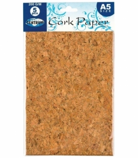 Papier korkowy A5 - 5 szt. (80313)