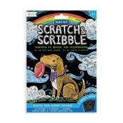 Zdrapywanki Mini Scratch & Scribble - Pieski